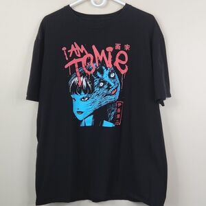 Junji Ito Collection i Am Tomie Manga Short Sleeve Frontside Graphic Tee XL